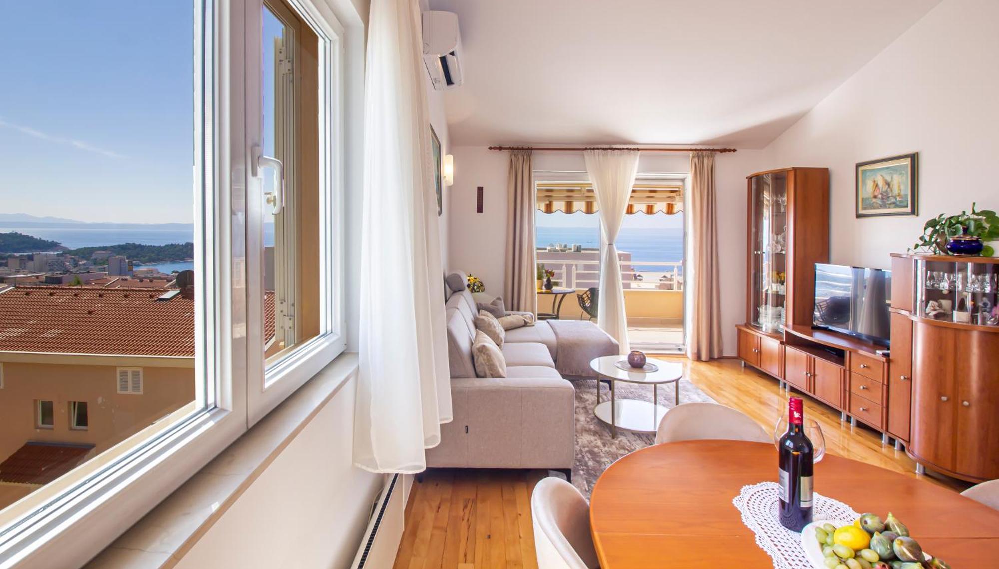 Apartment Anita With Amazing Sea View Макарська Екстер'єр фото